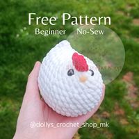 Free No-Sew Chicken Pattern - Dolly's Crochet Shop MK 's Ko-fi Shop - Ko-fi ❤️ Where creators get support from fans through donations, memberships, shop sales and more! The original 'Buy Me a Coffee' Page.