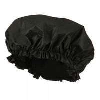 Wrap - Black Double Sided Shower Cap // e4Hats