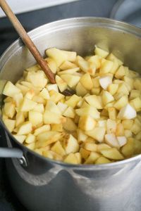 This apple butter recipe for canning is made on the stovetop. It's smooth and buttery and sweet. It's easy to preserve for months by canning it. This tutorial will show you how to make apple butter on the stovetop and can it!