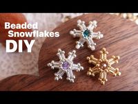 DIY ❄️⌖꙳ Beaded Beautiful Snowflake Step-by-Step Tutorial | holidays gift - YouTube