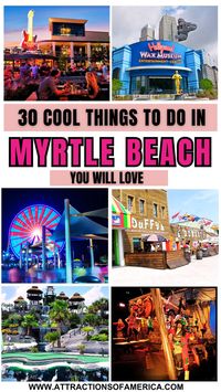 Plan your perfect itinerary with things to do in Myrtle Beach, South Carolina! Dive into the entertainment at Carolina Opry, stroll along Boardwalk & Promenade, and meet stars at Hollywood Wax Museum. Check out best activities in Myrtle Beach, SC | Myrtle Beach attractions | What to do in Myrtle Beach | Places to visit in Myrtle Beach #myrtlebeach #myrtlebeachthingstodo #myrtlebeachactivities #myrtlebeachplacestogo #usa #southcarolina #attractionsofamerica