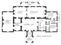 Meyer White house -first floor plan via architect design™