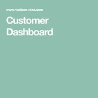 Customer Dashboard