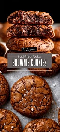 Fast-Prep Fudgy Brownie Cookies