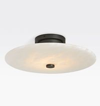 Ankeny 16" Alabaster Flush Mount | Rejuvenation