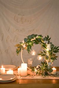 Floral Wedding Centerpieces with LEDs - 2 Colors