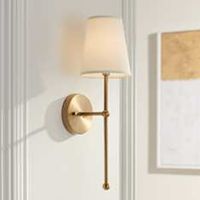 Possini Euro Elena 21" High Warm Brass Wall Sconce