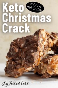 Keto Christmas Crack - Caramel Pecan Bark