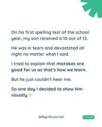 BIG LIFE JOURNAL | Parenting on Instagram: "Is your kid struggling to bounce back from mistakes? ▶Swipe to check out a helpful story. Try the crumpled paper trick to show how our brains learn—it's an easy way to encourage your child to embrace mistakes! And if you want to empower your child for success, our ✨2024 New Year Kits are 25% off ✨ until January 6! Boost their motivation, confidence, and independence. Start the year with purpose and promise! Get a 📅FREE 2024 growth mindset calendar📅 with your purchase! Comment "NY" to get the link! #biglifejournal #growthmindset #parentlife #positiveparenting #parentingtips #parentinghacks #parentingadvice #momlife #parenting #gentleparenting #consciouparenting #respectfulparenting #peacefulparenting #parentingscript #momtips #intentionalpar