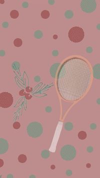 Tennis Phone Wallpaper | Christmas Phone Wallpaper | Check out the matching phone wallpapers.