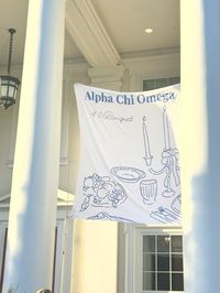 sorority banner, alpha chi banner, banner ideas, 4.0 banner, banner inspiration, banquet, academic banquet, academic banquet banner, sorority house, sorority inspo, alpha chi omega,