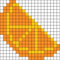 Orange Slice Perler Bead Pattern / Bead Sprite