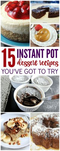 Instant Pot Dessert Recipes