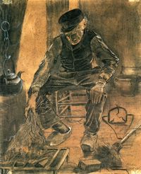 Own a museum-quality handmade reproduction of An Old Man Putting Dry Rice on the Hearth by Vincent van Gogh (1853 - 1890). Your replica painting of An Old Man Putting Dry Rice on the Hearth will be 100% hand-painted with artist-level oil on canvas by one of our talented artists. You may choose to have it framed and ready to hang.