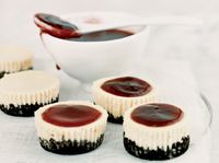 Mini Black-Bottom Cheesecakes