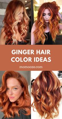 Dreaming of ginger hair color? Here are over 20 different hair color ideas for how to rock this gorgeous color! Hairstyles | Hair color ideas | Ginger hair | Ginger hair color ideas | Hair color trends | Trending Hairstyles | Hairstyles Inspiration | Pretty Hair