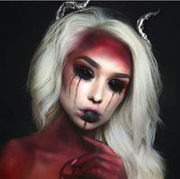 Image result for satan halloween makeup