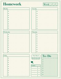 Hausaufgaben Heft Blatt plannermensal2024. ismalicplanner #freeplannertemplates #businessplannerideas