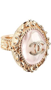 CHANEL pink ring yummy!