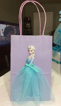 Frozen Elsa Birthday Party Favor Bags by FantastikCreations, $15.00