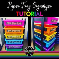 DIY Paper Tray Organizer Tutorial – Classroom Compulsion