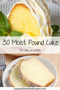 30 Pound Cake Recipes