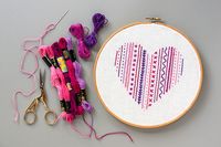 DIY: Heart Embroidery Sampler (For Beginners)