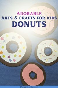 Make these adorable paper donuts with materials you already have at home! Practice drawing circles, exercise fine motor skills, and have so much fun while doing toddler arts and crafts!