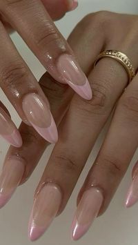 french tips, chrome nails, clean girl nails, summer nails, nail inspo, trends, long acrylics pink nails, hailey bieber nails