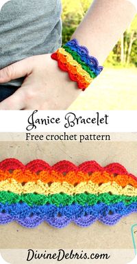 Janice Bracelet Crochet Pattern by DivineDebris.com