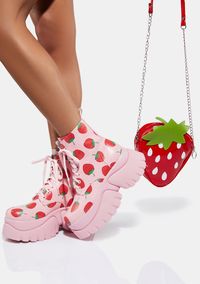 Strawberry Shortcake Platform Boots