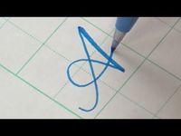 How to write Copperplate Calligraphy Alphabet with a Pentel Touch Brush Pen