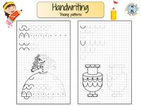 Help children practice their fine motor control skills with our Tracing Patterns for Handwriting worksheet to print. https://treasurehunt4kids.com #tracing #pattern #worksheet #handwriting #line #skill