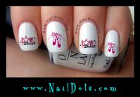 Ballet nail decals, dance nail decals