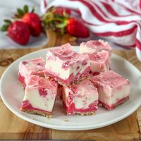 Strawberry Cheesecake Fudge Recipe -