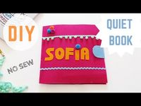 Today I want to share with you this easy DIY no sew Quiet Book video tutorial. Now you can create a special Quiet Book for your little one without a sewing