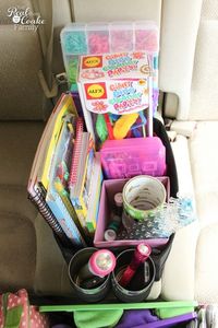 These are some amazing Road Trip ideas for kids! Great ideas for entertaining kids in the car and most of them are not electronics but crafts and fun creative ideas.