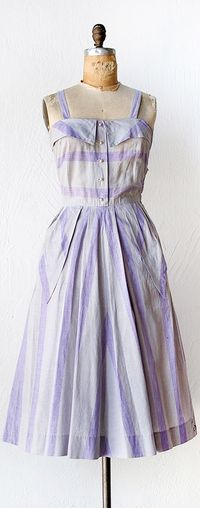 Vintage 1940s | Lavender Provence Dress