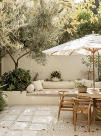 Our Design Guide is FREE today on the blog! We're sharing our new client small modern Mediterranean backyard ideas! #spanish #california #patio #backyardideas #exterior #designer