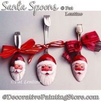 Decorative Painting Store | Santa Spoons DOWNLOAD Painting Pattern - Pat Lentine | All ePatterns | LEP20119EP |