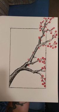 49 Ideas Cherry Blossom Tree Sketch Art #art #tree