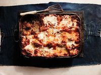 Recipe of the Day: Alex's Grandma's Lasagna with Mini Beef Meatballs 😍 Classic lasagna bolognese has a beautiful melding of flavors, but there's just something satisfying about getting a bite of meatball between saucy layers of noodles. It makes a perfect Sunday dinner for occasions both convivial and quotidian.