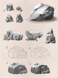 How to draw rocks - Art & Architecture