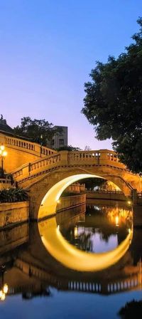 Crescent Moon Bridge, Guangzhou, China 