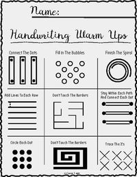 Handwriting Warmups by Ky Love Press | TPT