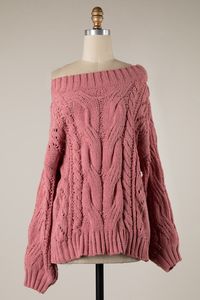 Stay cozy and warm in the Rylie Mauve Cable Knit Tunic Sweater! Mauve cable knit shapes this tunic sweater with long sleeves, a boat neckline, and ribbed trim. Wear on or off-the-shoulder for whichever mood you're in! DETAILS & FIT Relaxed Bodice 55% Cotton, 45% Acrylic Machine wash cold. Imported. ORDERS, SHIPPING & RETURNS Orders, Shipping, & Returns