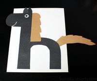 Preschool Alphabet Book: Lowercase Letter H