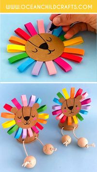 We love this rainbow lion craft because of the beautiful rainbow manes. This paper cup lion craft project is perfect to create at home or in a classroom setting. A great animal art activity for a zoo-themed classroom project.   Check our blogpost for step by step craft instructions on this awesome paper cup lion craft for kids. 🌈🦁💕