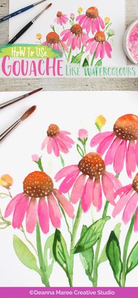 How To Use Gouache Like Watercolours #gouache