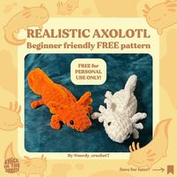 Nerdycrochet | Free for personal use realistic NO SEW axolotl pattern! We @nerdy_crochet7 and @chickinthejungle are super excited to share this axolotl... | Instagram